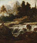 Landschapschilderij met waterval - Allaert van Everdingen — weergave van het kunstwerk