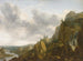 Landschap met bergtoppen uit het noorden met waterval - Allaert van Everdingen — weergave van het kunstwerk