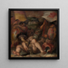 van het allegorische schilderij van Colle val d'Elsa en San Gimignano - Giorgio Vasari — ingelijst kunstwerk aan de muur