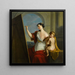Allegory of Painting - Philippe Mercier — framed artwork on a wall
