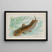 Poisson-chat - Allen Ginter — ingelijst kunstwerk aan de muur