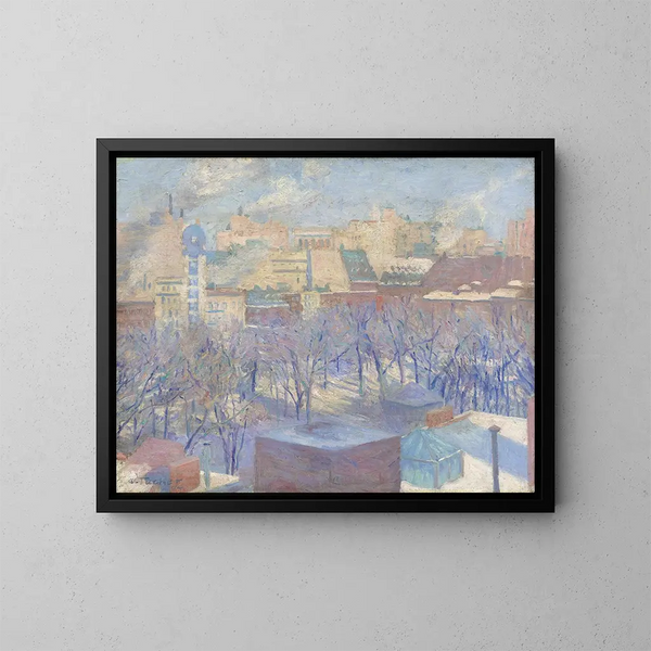 Madison Square Snow - Allen Tucker — ingelijst kunstwerk aan de muur