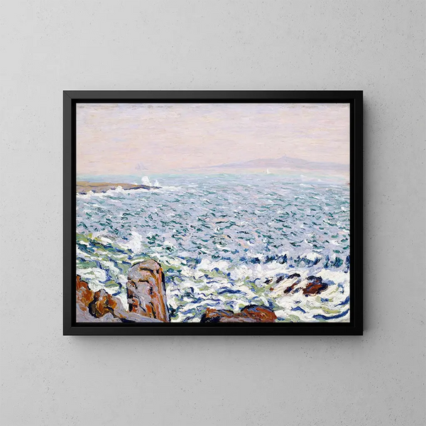 Surf op het Cranberry-eiland - Allen Tucker — ingelijst kunstwerk aan de muur