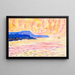 Aquarelle n° 6 Côte bleue - Allen Tucker — framed artwork on a wall