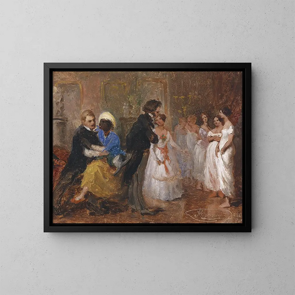 Dames galantes - Alois Schönn — ingelijst kunstwerk aan de muur