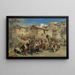 Markt in Sarajevo - Alois Schönn — ingelijst kunstwerk aan de muur