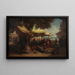 Markt van Constantinopel - Alois Schönn — ingelijst kunstwerk aan de muur