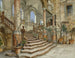 Trapgevel in marmer in het paleis Bonagia in Palermo - Alois Schönn — weergave van het kunstwerk