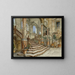 Trapgevel in marmer in het paleis Bonagia in Palermo - Alois Schönn — ingelijst kunstwerk aan de muur