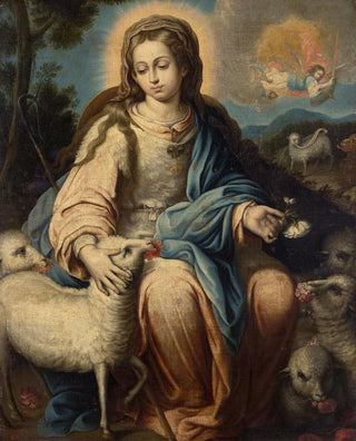 Alonso Miguel De Tovar - The Virgin as a Shepherdess.webp