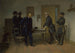 Lee die naar Grant gaat in Appomattox - Alonzo Chappel — weergave van het kunstwerk