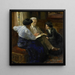 Alphons Marie Antoine Joseph Grandmont 1837-1909, de tweede echtgenoot van de kunstenaar, leraar aan twee Italiaanse dochters - Bramine Hubrecht — wandpresentatie van het kunstwerk