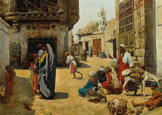 Alphons Leopold Mielich - Straenbild in Kairo.webp