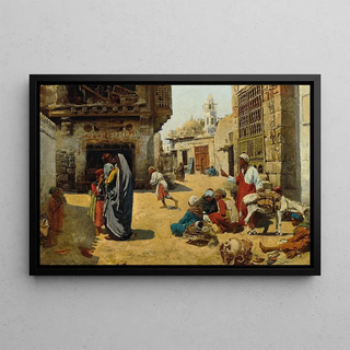 Alphons Leopold Mielich - Straenbild in Kairo.webp
