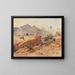 Caravane à Bou Sada - Alphonse Birck — ingelijst kunstwerk aan de muur