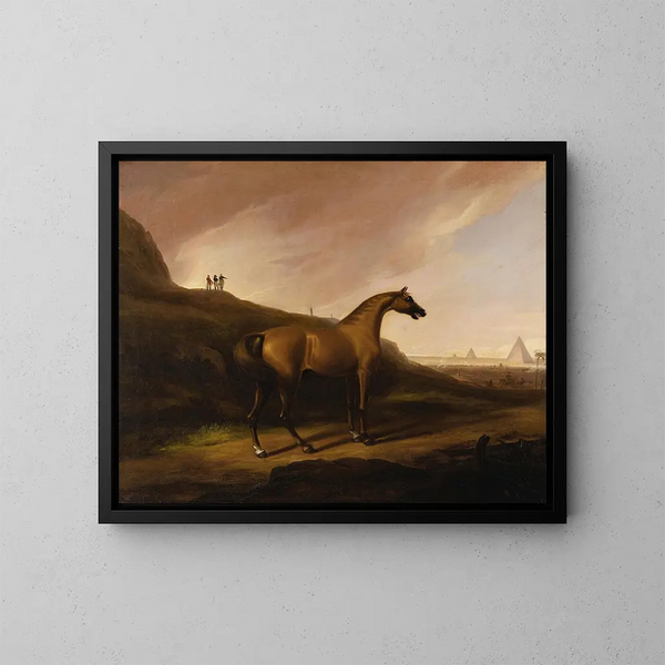 Het paard van Napoleon - Alvan Fisher — ingelijst kunstwerk aan de muur