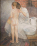 De jongen wordt gewassen - Alvar Cawén — weergave van het kunstwerk