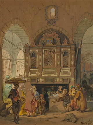 Amadeo Preziosi - The Grand Bazaar in Constantinople.webp