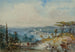 Vue sur le Bosphore montrant la Forteresse de Rumeli Hissar Rumelihisar Constantinople - Amadeo Preziosi — weergave van het kunstwerk