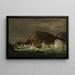 na de storm, Spangereidleden - Amaldus Nielsen — ingelijst kunstwerk aan de muur