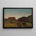 Fra Ny-Hellesund - Amaldus Nielsen — ingelijst kunstwerk aan de muur