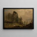Boslandschap in de mist - Amaldus Nielsen — ingelijst kunstwerk aan de muur