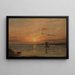 Zonsondergang in Hvaler - Amaldus Nielsen — ingelijst kunstwerk aan de muur