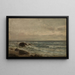 Landschap aan de kust Jren - Amaldus Nielsen — ingelijst kunstwerk aan de muur