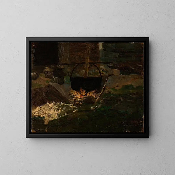 Vasque à graver - Amaldus Nielsen — ingelijst kunstwerk aan de muur