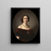 Lovisa 1828-1871 Princess of the Netherlands, Queen of Sweden and Norway - Amalia Lindegren — framed artwork on a wall