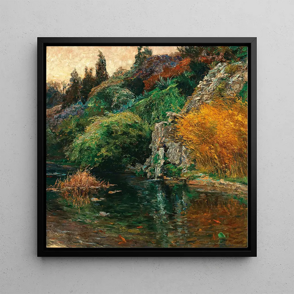 Ambiance du soir, motif du parc de S. K. H. l'archiduc Joseph à Fiume - Olga Wisinger-Florian