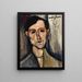 Een man - Amedeo Modigliani — ingelijst kunstwerk aan de muur