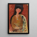 Reproductie van het schilderij Beatrice Hastings zittend - Amedeo Modigliani