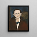Elena Povolozky - Amedeo Modigliani — ingelijst kunstwerk aan de muur