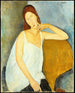 Jeanne Hébuterne - Amedeo Modigliani — weergave van het kunstwerk