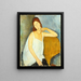 Jeanne Hébuterne - Amedeo Modigliani — ingelijst kunstwerk aan de muur