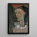 Reproductie van het schilderij Zelfportret in Pierrot - Amedeo Modigliani