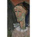 Reproductie van het schilderij Zelfportret in Pierrot - Amedeo Modigliani