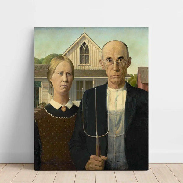 American Gothic de Grant Wood | Reproduction Tableau Décoration murale affiche copie