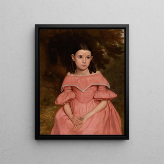 American School - Girl with Ringlets in Pink Dress.webp