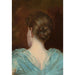 Reproduction of the painting Woman in Blue Dress - American School