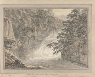 Amos Green - Views in England Scotland and Wales Tour in Scotland Corie Lin one of the Falls of the Clyde.webp