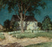 Oud boerderij schilderij, Connecticut - Willard Leroy Metcalf — weergave van het kunstwerk