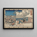 Uitdagende de bewakers - Andō Hiroshige — ingelijst kunstwerk aan de muur