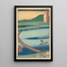 Prefectuur Etchu Pont Drijvend Funabashi - Andō Hiroshige — ingelijst kunstwerk aan de muur