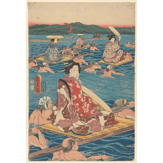 And Hiroshige - Fording a Broad River.webp