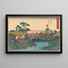 Hodogaya Painting - Andō Hiroshige — framed artwork on a wall