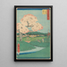 Ishiyakushi - Andō Hiroshige — ingelijst kunstwerk aan de muur