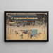 Landscape Painting of Kusatsu - Andō Hiroshige — framed artwork on a wall
