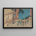 Minakuchi - Andō Hiroshige — ingelijst kunstwerk aan de muur